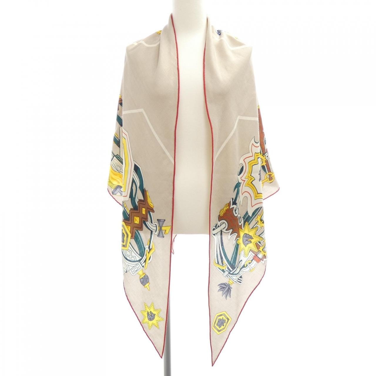 エルメス HERMES BRIDES ET DESTIN H363967S トライアングルジェアン STOLE