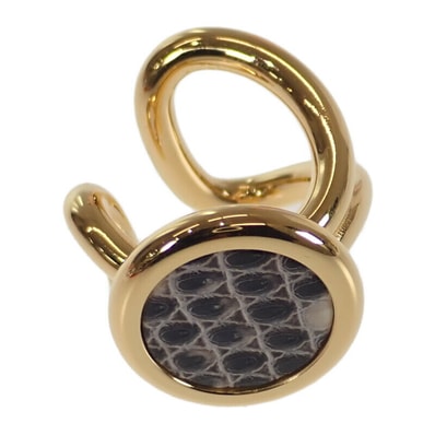 エルメス HERMES エリタージュエケストルPM イヤーカフ H011131CC1B その他アクセサリー GP リザードレザー ゴールド オンブレ レディース【中古】【Aランク】