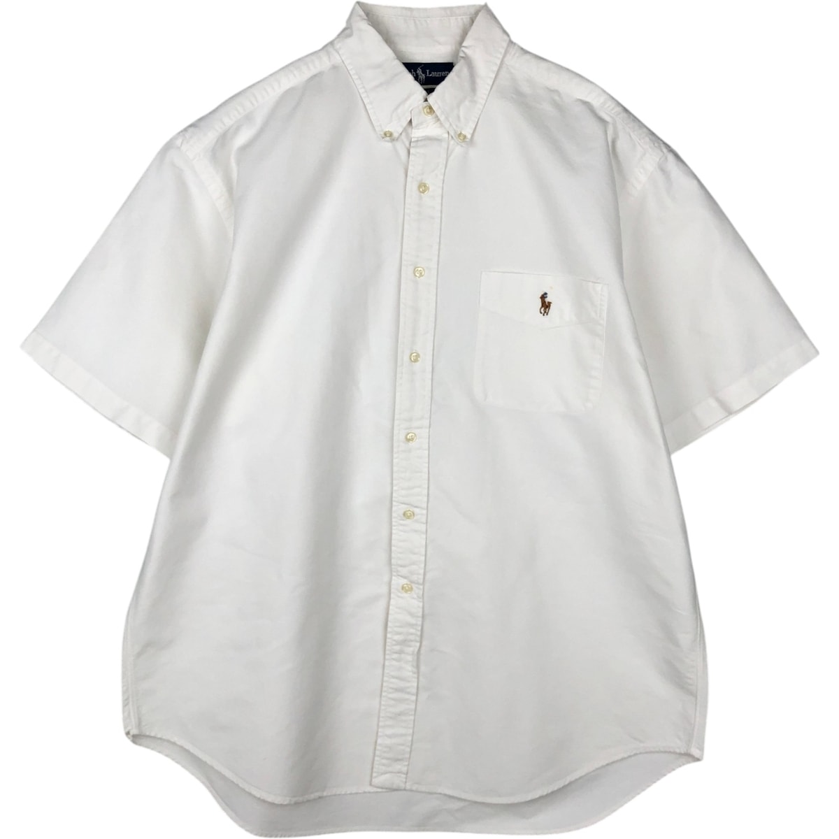 古着 ラルフローレン Ralph Lauren BLAKE 半袖 ボタンダウンシャツ メンズL相当/eaa623560