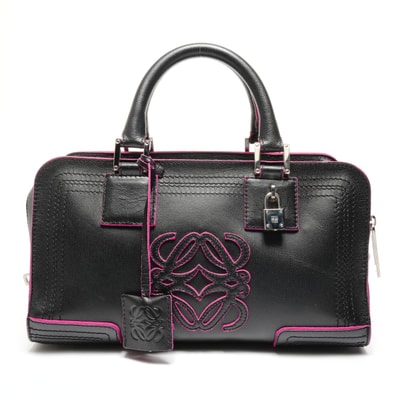 ロエベ LOEWE アマソナ28 アナグラム ハンドバッグ【中古】