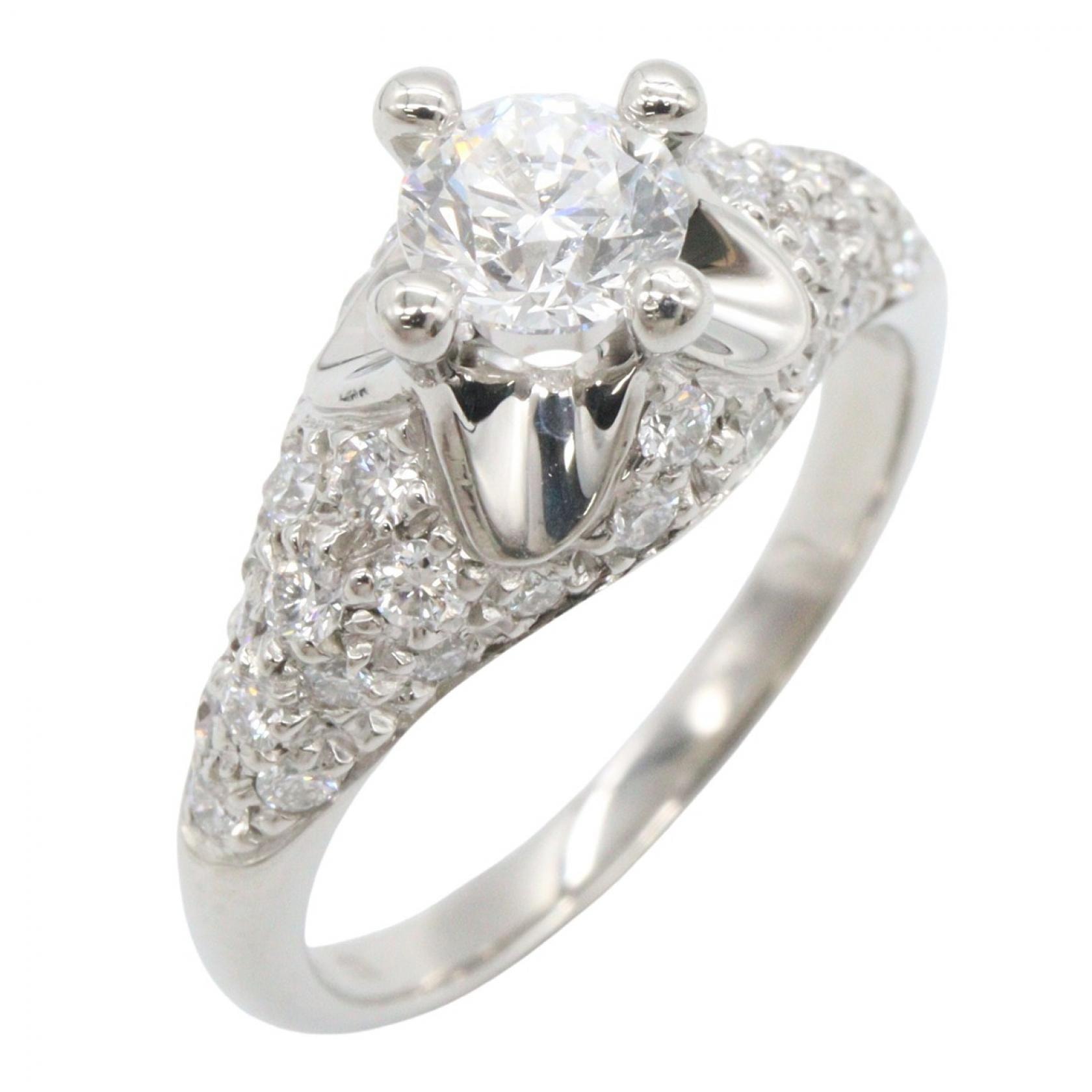ブルガリ BVLGARI コロナ ダイヤ リング リング・指輪 ジュエリー Pt950プラチナ ダイヤモンド レディース シルバー系 / クリア系 【中古】