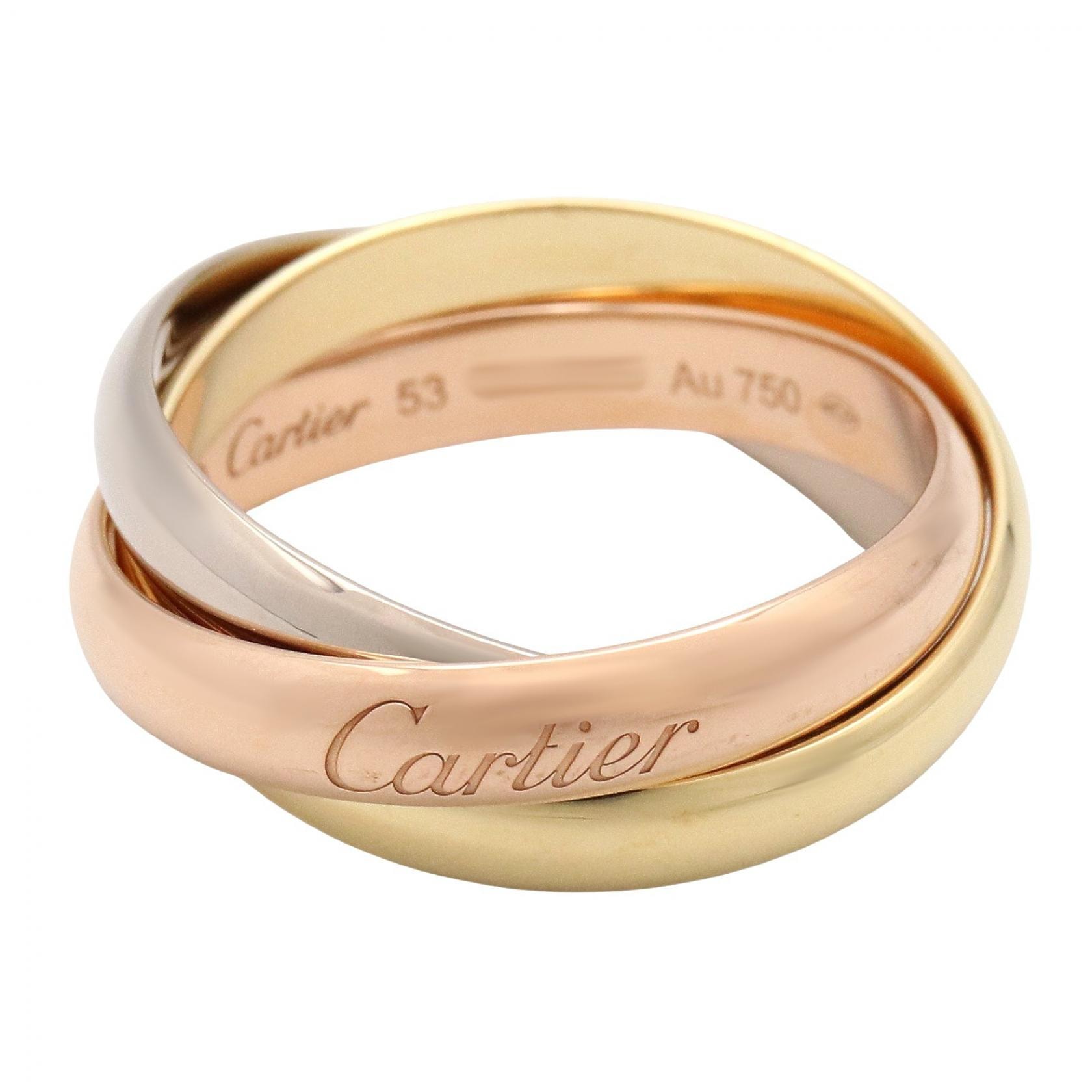 カルティエ CARTIER トリニティリング リング・指輪 ジュエリー K18(イエローゴールド) K18WG(ホワイトゴールド) K18PG(ピンクゴールド) メンズ レディース ゴールド系 / シルバー系 CRB4052753 【中古】