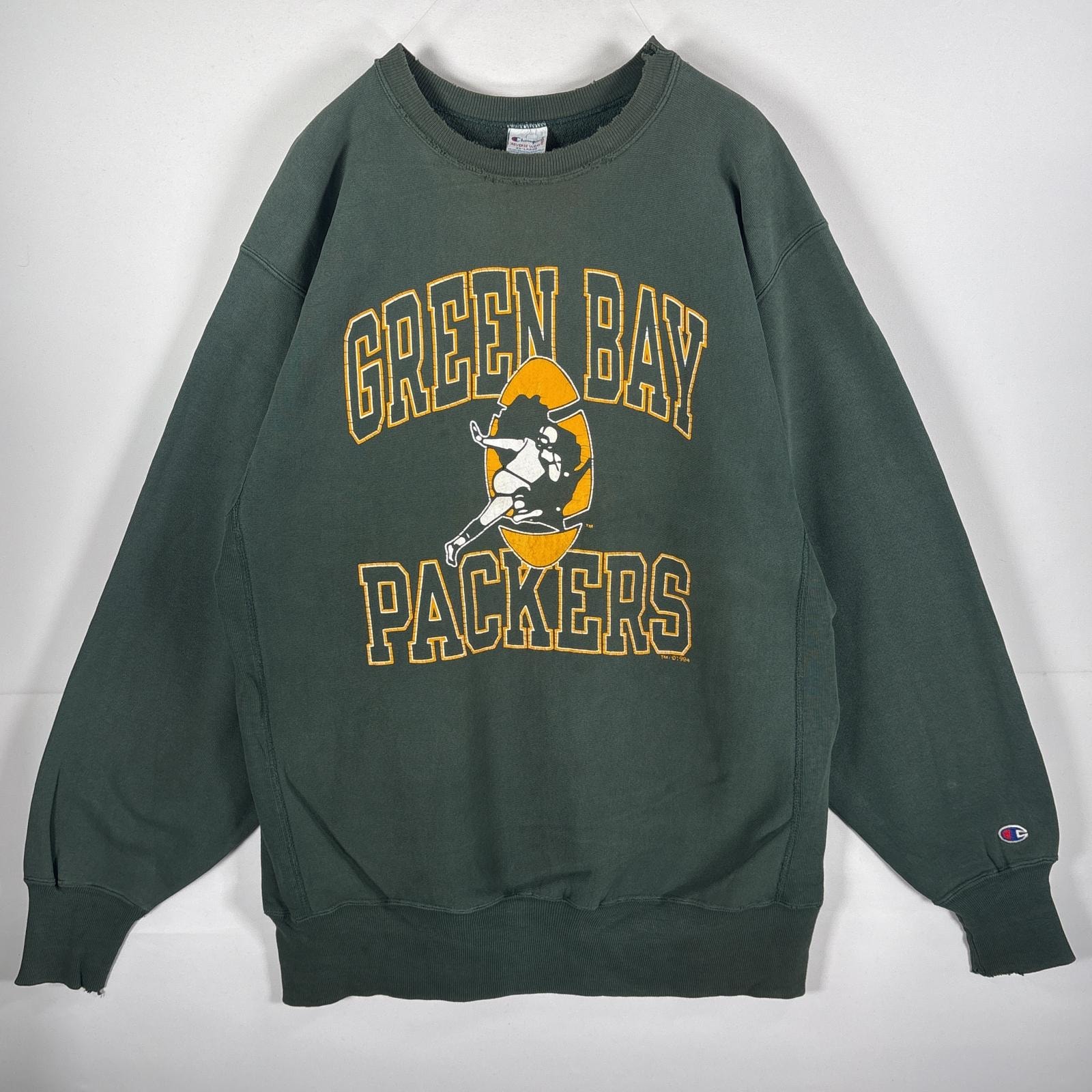 古着 90's/90年代 チャンピオン Champion USA製 スウェット リバースウィーブ NFL パッカーズ コピーライト XXーLarge  グリーン メンズ