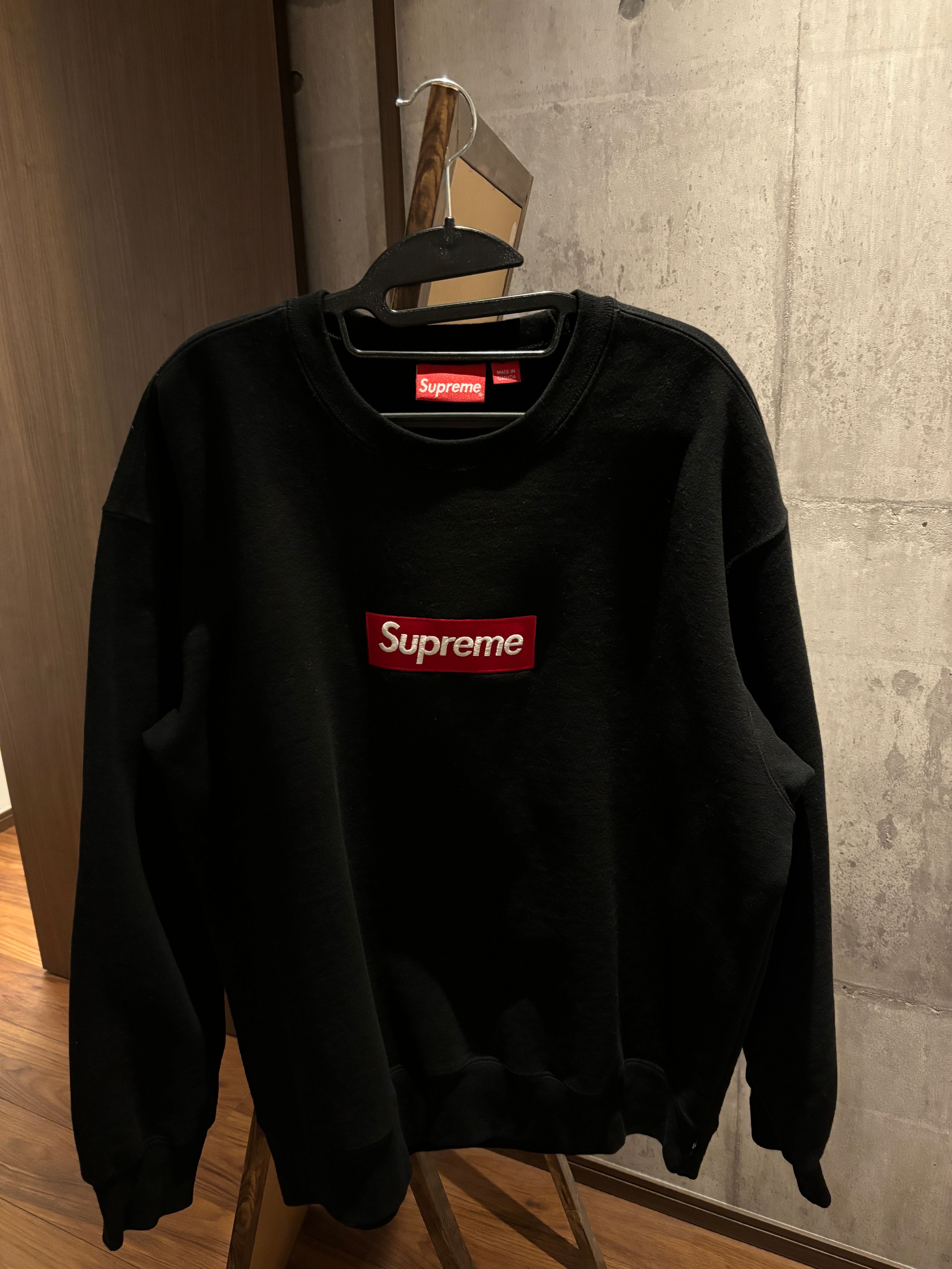Supreme Box Logo Crewneck "Black" (22FW)
