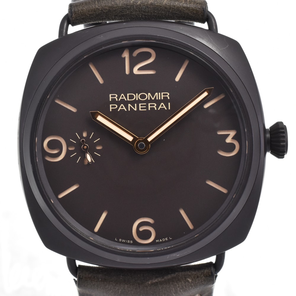 パネライ PANERAI PAM00504 ラジオミール コンポジット 3デイズ 手巻き メンズ 箱・保証書付き I#145057
