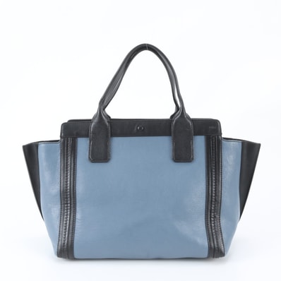 ■美品 クロエアリソン バイカラートート バッグ レザー