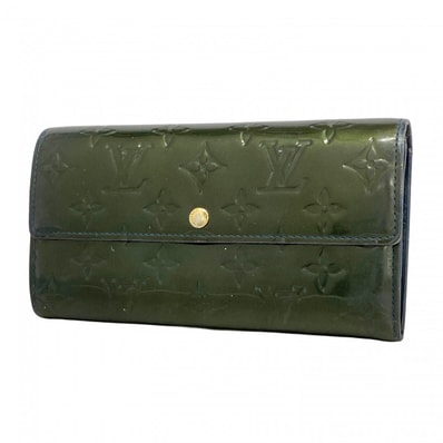 ★SALE【6ce6457-k】ルイヴィトン 長財布 ヴェルニ ポルトフォイユサラ M93667 ブルーニュイ【中古】レディース