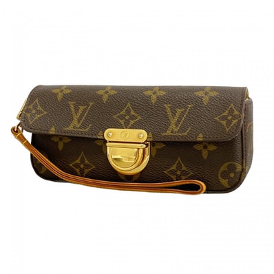 【6dc3146-k】ルイヴィトン メガネケース モノグラム ポシェットラグーン M60008 ブラウン【中古】レディース
