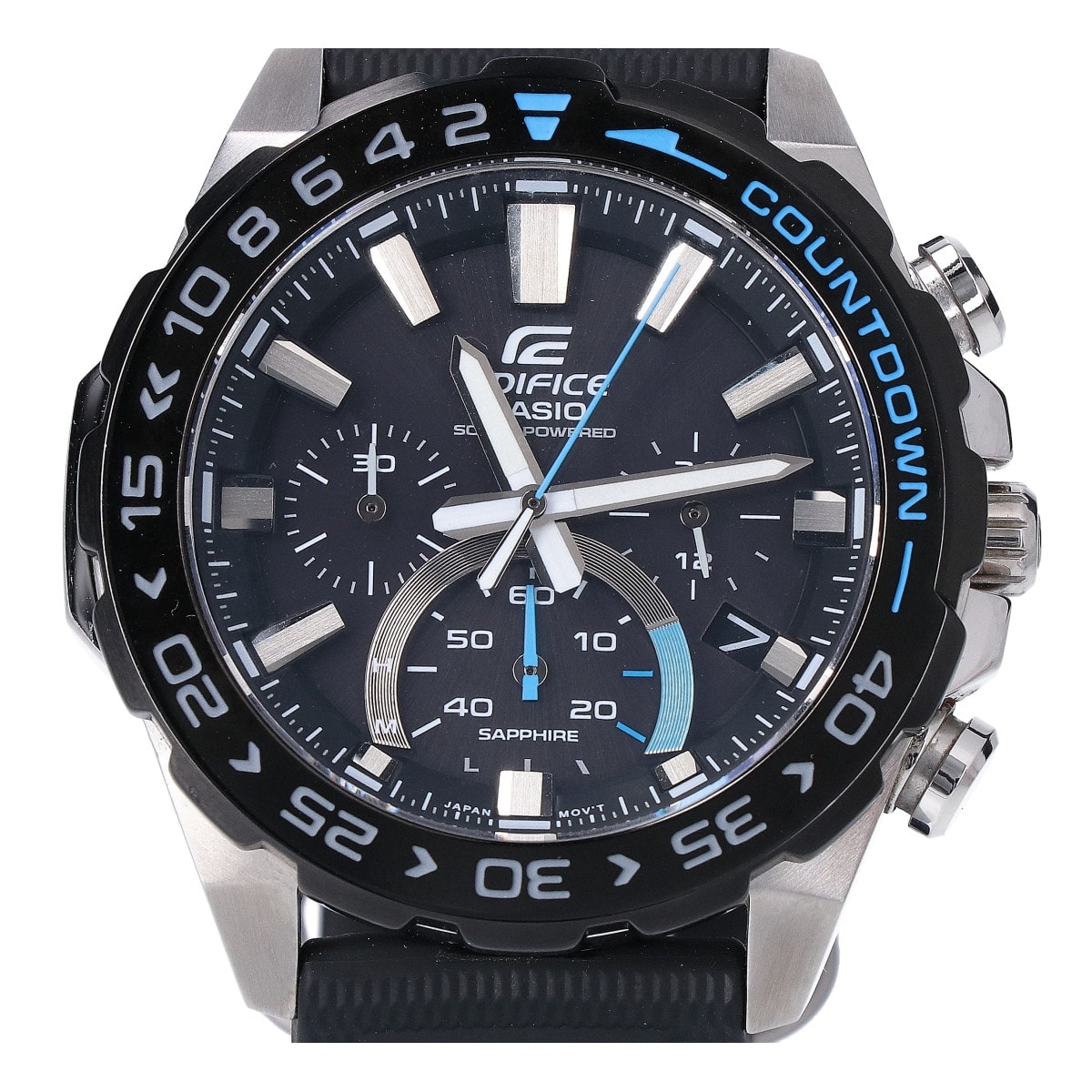 カシオ 【美品】EFS-S550PB-1A EDIFICE エディフィス クロノグラフ タフソーラー