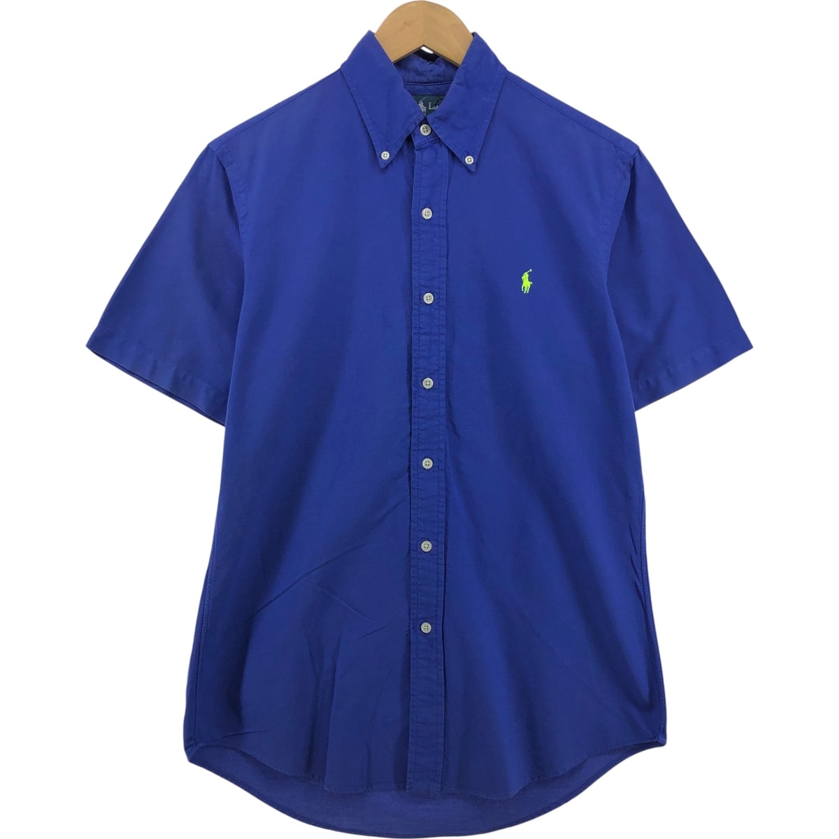 古着 ラルフローレン Ralph Lauren CUSTOM FIT 半袖 ボタンダウンシャツ メンズS相当/eaa557878