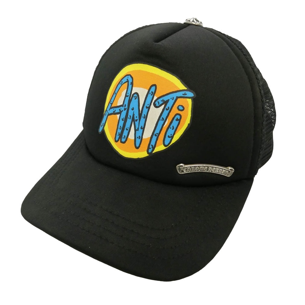 CHROME HEARTS クロムハーツ(原本無) MATTYBOY マッティボーイ PPO ANTI TRUCKER CAP アンチプリント トラッカーキャップ ブラック系 53-60【中古】