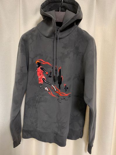 Air Jordan x Travis Washed Suede Hoodie "Grey"