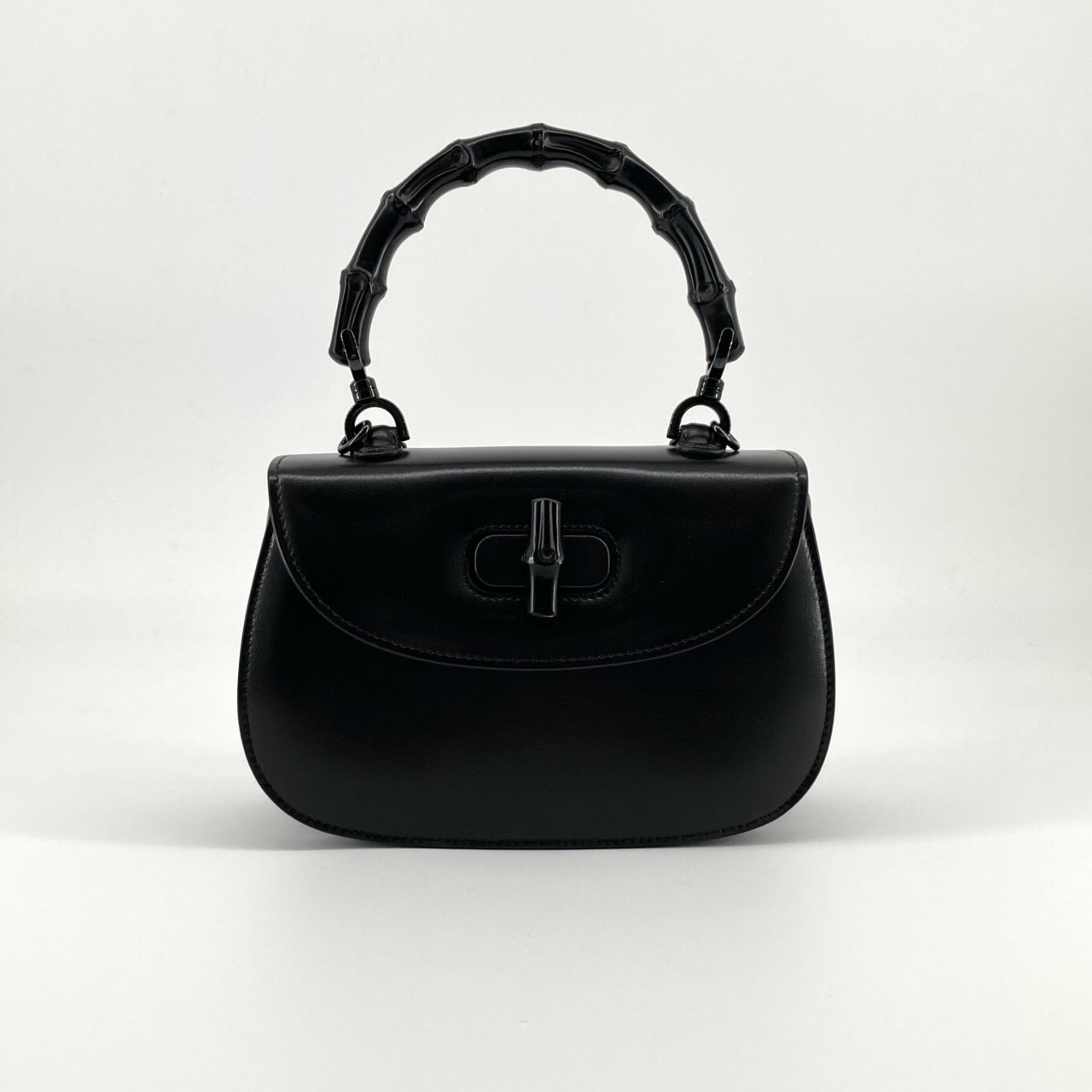 GUCCI(グッチ) バンブー1947 スモール レザー 675797 ハンドバッグ ブラック