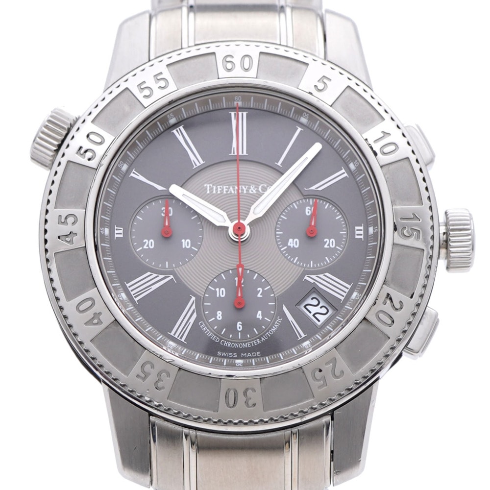 ティファニー  マーク T-57 クロノグラフ 裏スケ  自動巻き