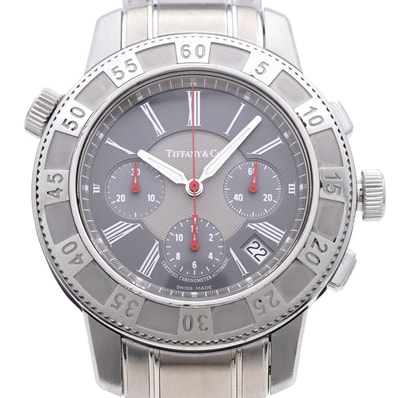 ティファニー マーク T-57 クロノグラフ 裏スケ 自動巻き