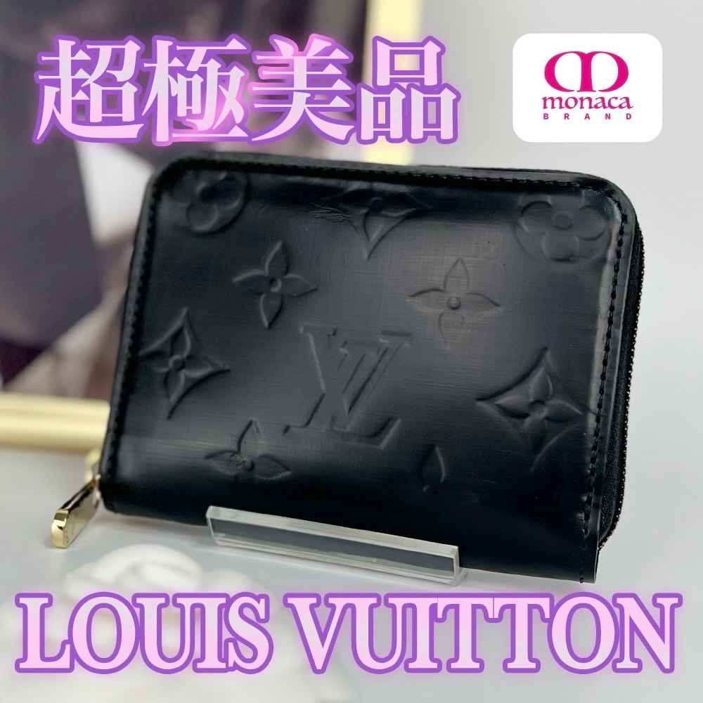 超極美品 LOUIS VUITTON ジッピー コインケース 小銭入れ コインパース マットブラック レディース メンズ