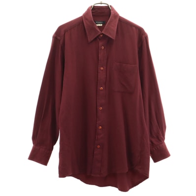 BURBERRY LONDON バーバリーロンドン カシミヤブレンド 長袖 シャツ ボルド