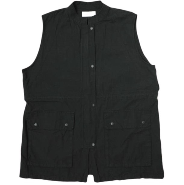 ADAM ET ROPE アダムエロペ 23SS サステナブル シャツベスト GAH03410 Free ブラック ジレ トップス g20461