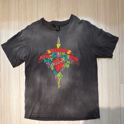 SAINT Mxxxxxx 24SS x LASTMAN Beating Short Sleeve T-Shirt "Black"