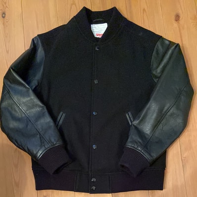 Supreme Motion Logo Varsity Jacket "Black"