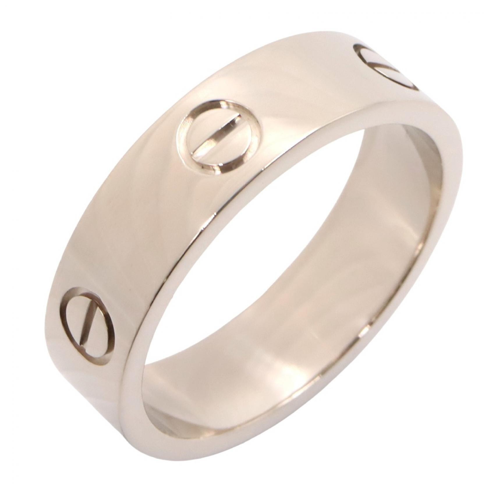 カルティエ CARTIER ラブリング リング・指輪 ジュエリー K18WG(ホワイトゴールド) メンズ レディース シルバー系 B4084700 【中古】