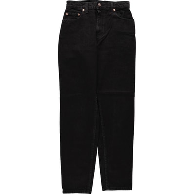古着 90年代 リーバイス Levi's 15551-0260 RELAXED FIT TAPERED LEG ブラックデニム テーパードデニムパンツ USA製 レディースL(w27)相当 ヴィンテージ/eaa677308