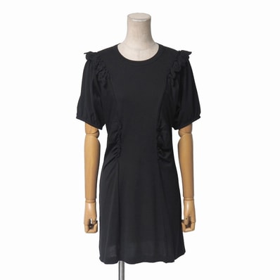 ■未使用品■LOUIS VUITTON ルイ・ヴィトン チュニック サイズM モノグラムロゴ レース ギャザー LV刺繍 イタリア製 20260323/RA8673