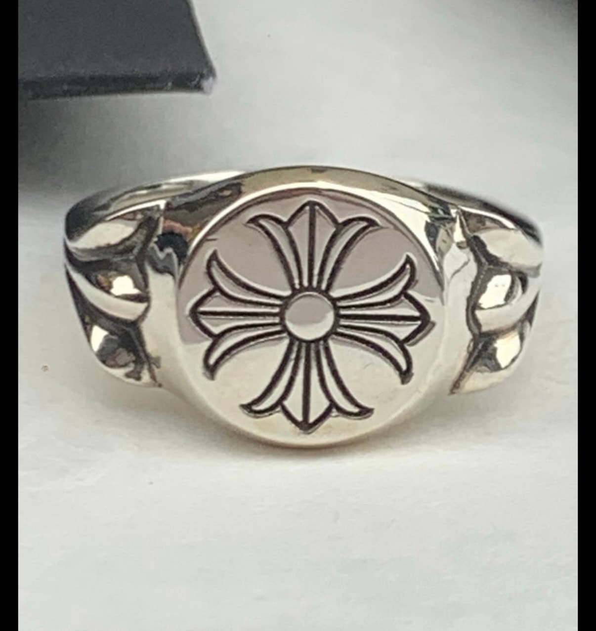 Chrome Hearts CH Plus Flat Top Ring "Silver"