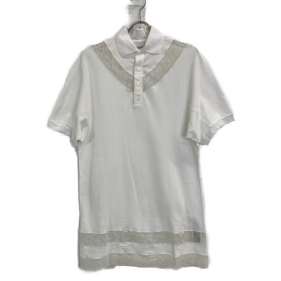 バーバリー 【美品/国内正規】8066318 レース切替 ポロシャツ/ IT:36