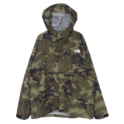 THE NORTH FACE ノースフェイス NP61535 ノベルティ ドットショット マウンテンパーカー 迷彩柄 ジャケット カーキ系 XL【中古】