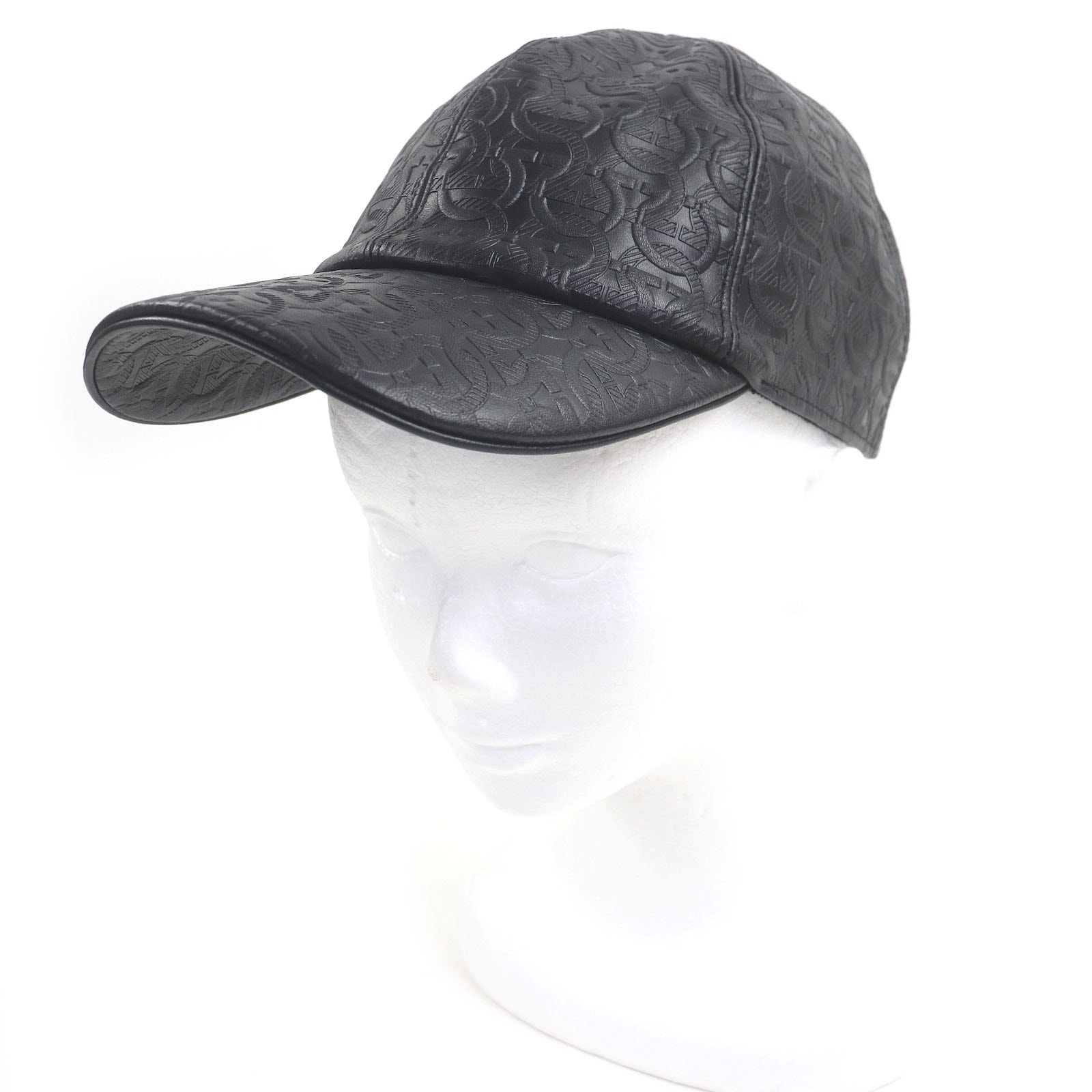 極美品 サルヴァトーレフェラガモ キャップ ブラック メンズ