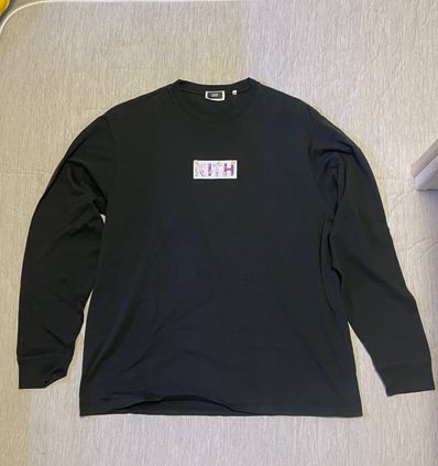 Kith x Superwaxx Classic Logo L/S Tee "Black"
