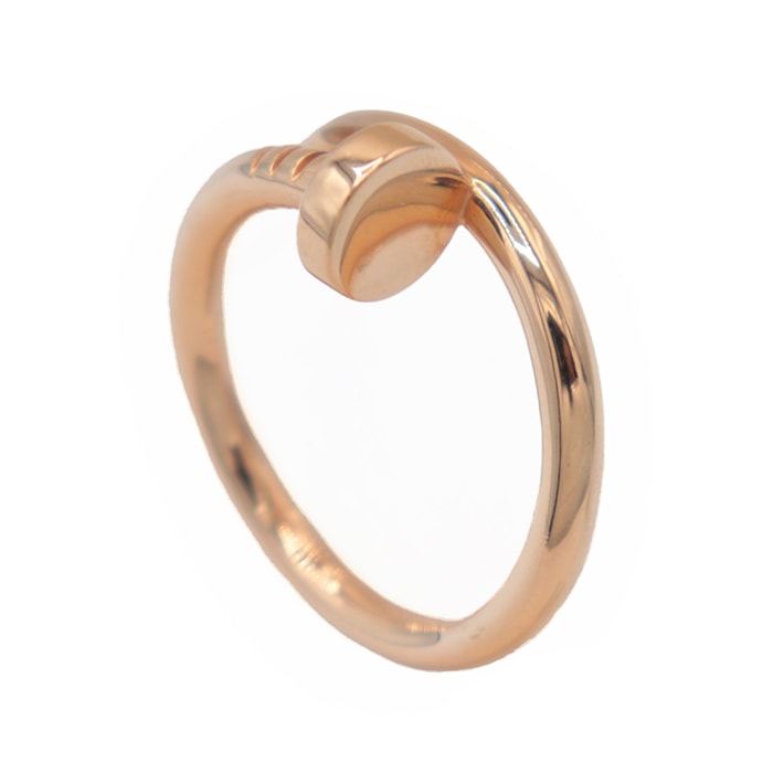 【美品】CARTIER カルティエ リング 指輪 サイズ 19号 メンズ レディース ユニセックス ジュストアンクル クラシック #58 ピンクゴールド 18金 K18PG ジュエリー 箱/ケース/保証書付属