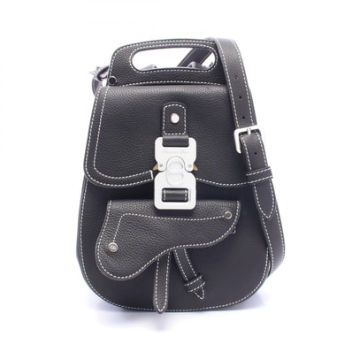 ディオール Dior Gallop ギャロップ オブリーク リュックサック バックパック バッグ レザー メンズ ブラック系 1ADBA086 【中古】