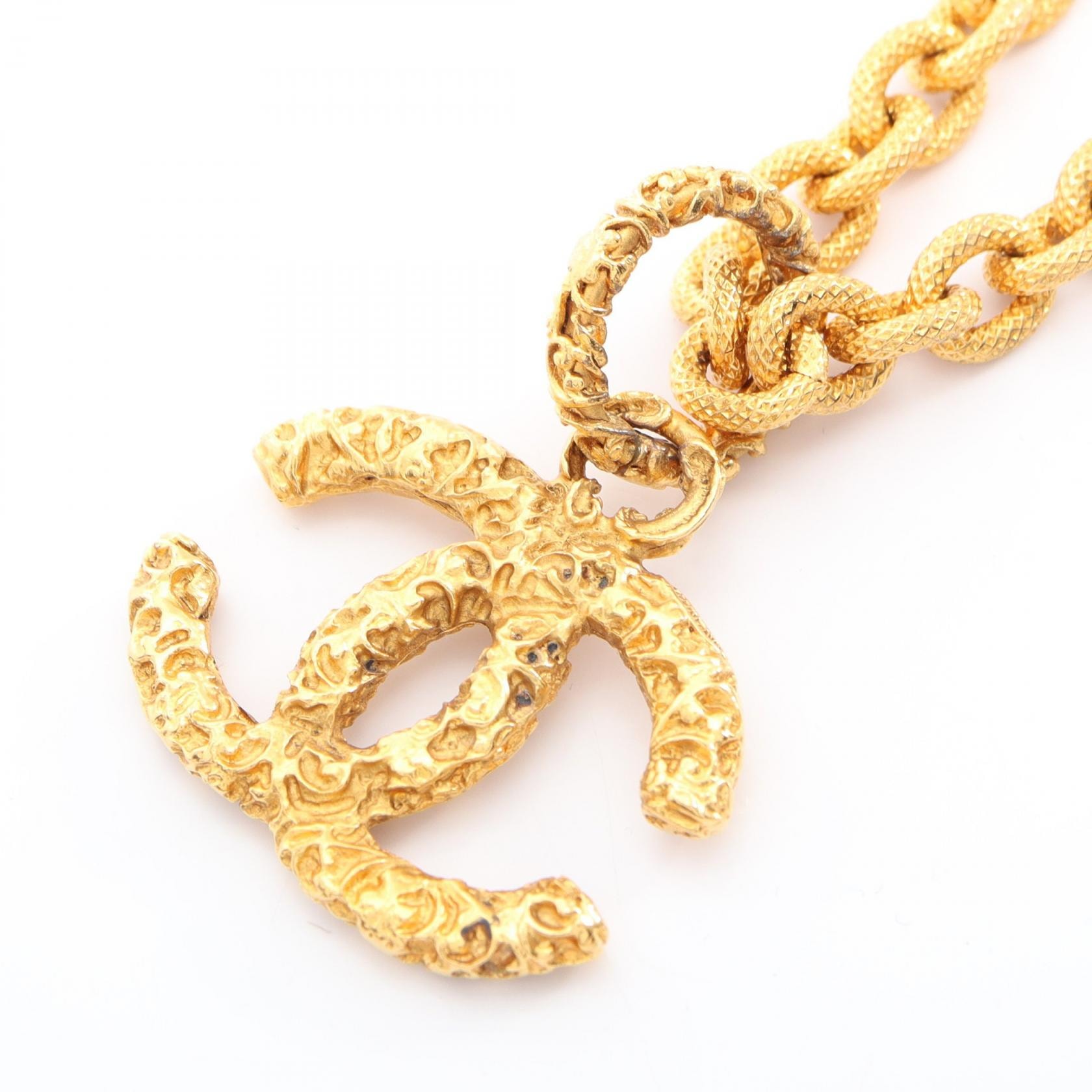 シャネル CHANEL ココマーク ネックレス ジュエリー GP(ゴールドメッキ) レディース ゴールド系 【中古】