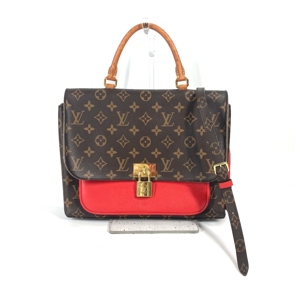 ルイヴィトン LOUIS VUITTON マリニャン M44286 モノグラム 2WAYバッグ ショルダーバッグ 斜め掛け ハンドバッグ モノグラムキャンバス コクリコ レッド