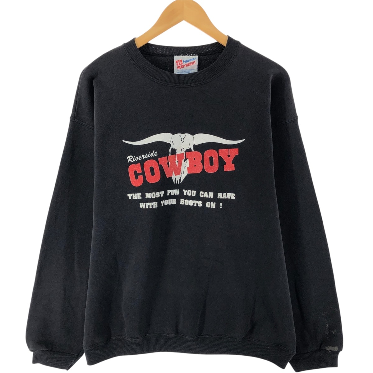 古着 90年代 ヘインズ Hanes プリントスウェットシャツ トレーナー USA製 メンズL相当 ヴィンテージ/eaa531542