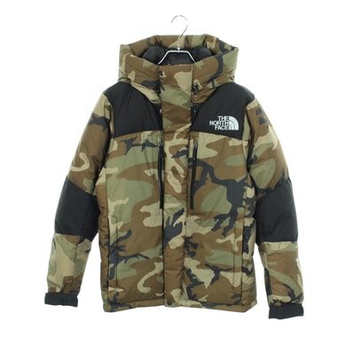 ザ・ノースフェイス THE NORTH FACE NOVELTY BALTRO LIGHT JACKET フード付き ダウンジャケット 衣料品 アウター ナイロン メンズ カーキ系 / ブラック系 / マルチカラー ND91951 【中古】
