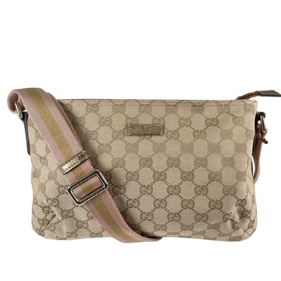グッチ GGキャンバス ショルダーバッグ GGキャンバス 189749 ベージュ レディース GUCCI 中古