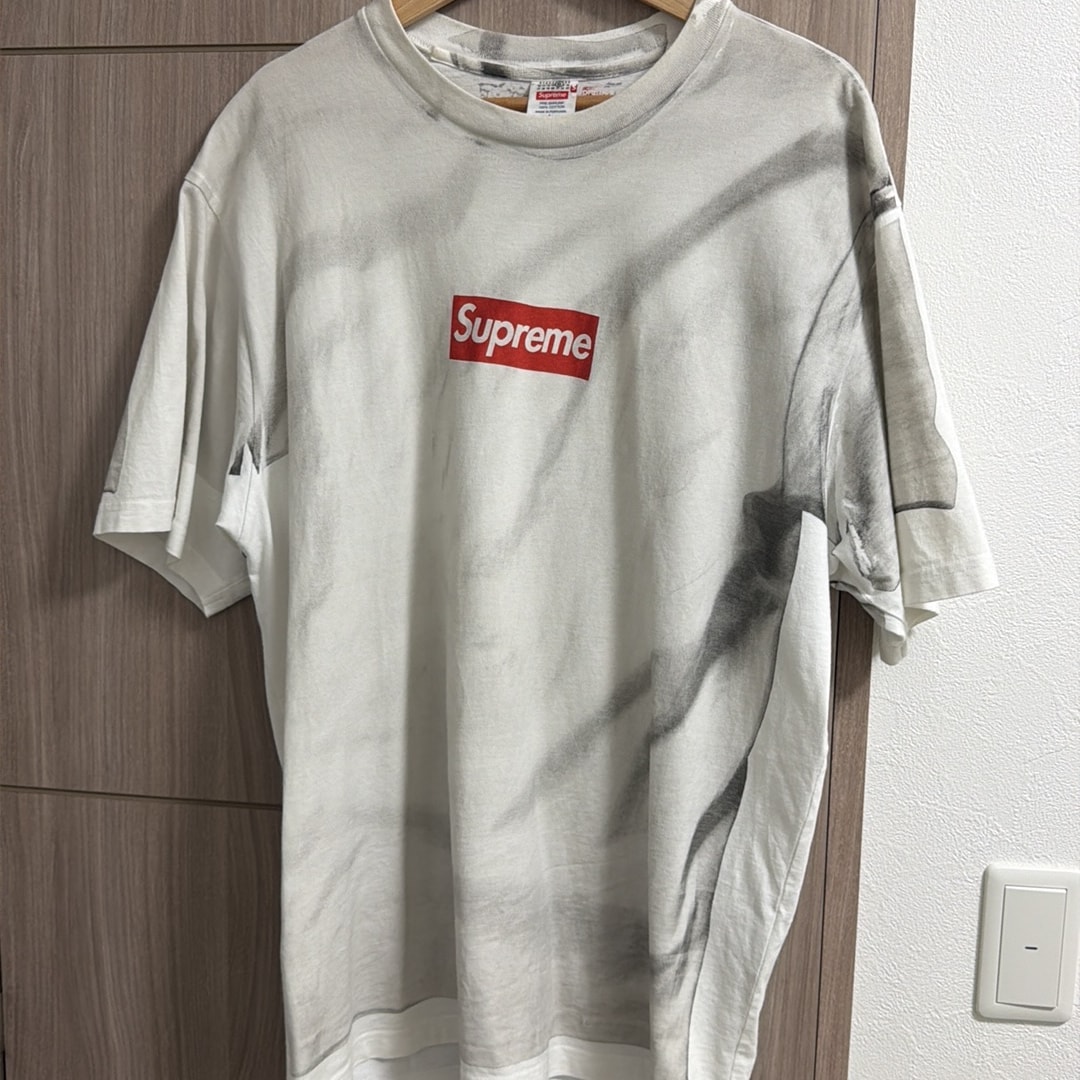 Supreme x MM6 Maison Margiela Box Logo Tee "White"
