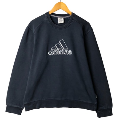 古着 00年代 アディダス adidas ロゴスウェットシャツ トレーナー メンズL相当/eaa584327