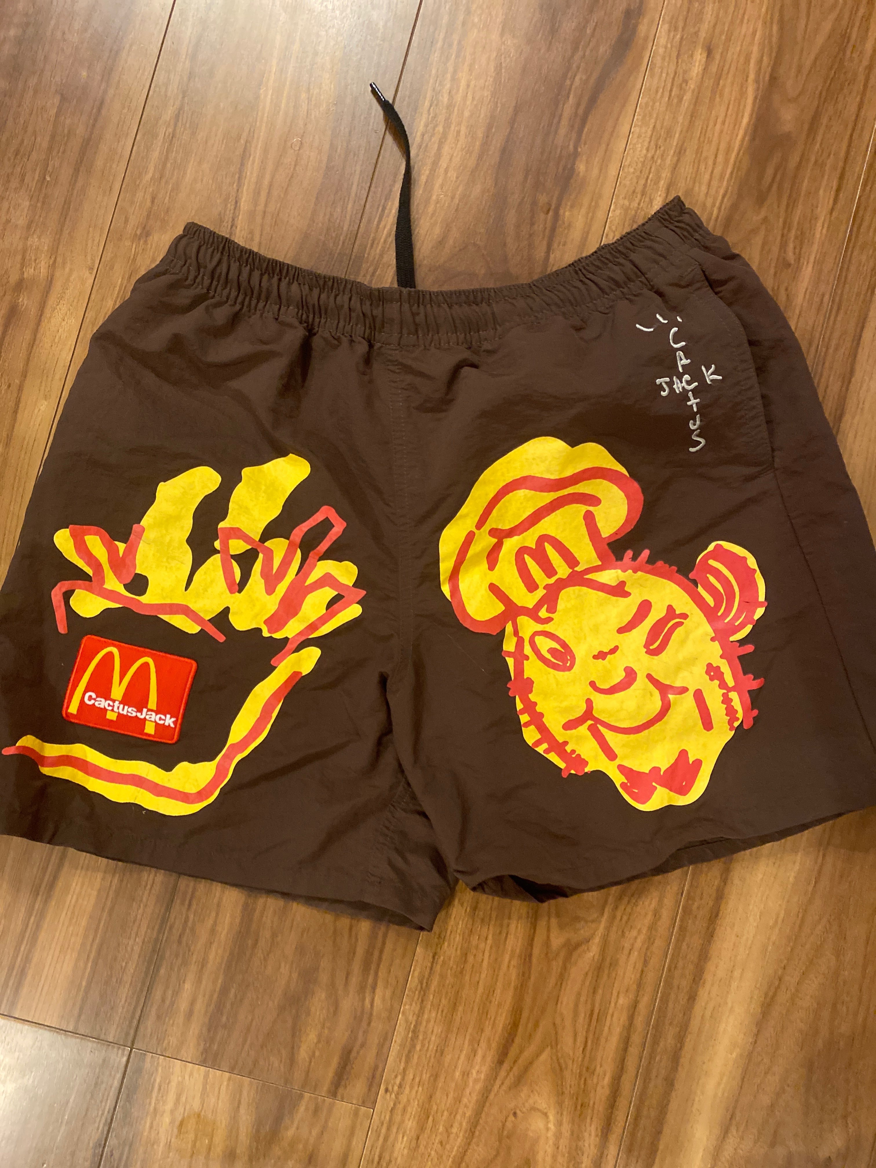 Travis Scott Cactus Jack x McDonald's Illustration II Shorts "Brown"