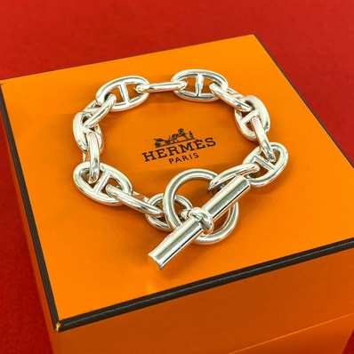 HERMES エルメス シェーヌダンクル GM 13コマ ブレスレット シルバー925 ブレスレット シルバー
94327