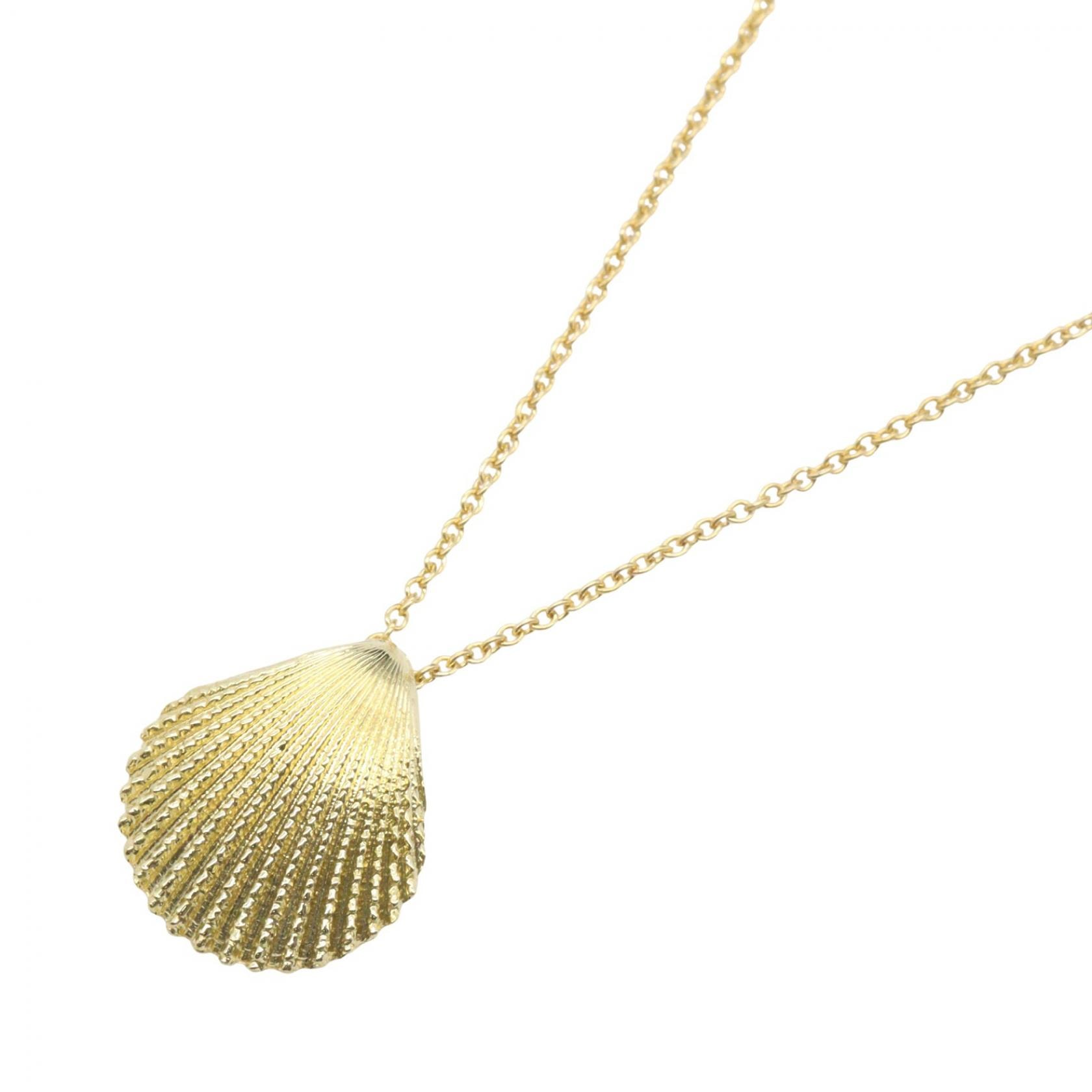 ティファニー TIFFANY&CO シェルモチーフ ネックレス ネックレス ジュエリー K18(イエローゴールド) レディース ゴールド系 【中古】