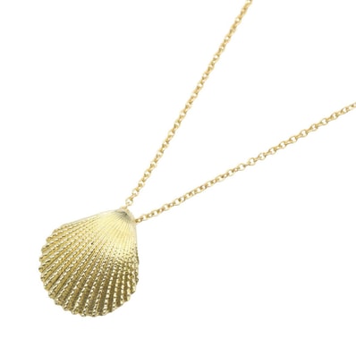 ティファニー TIFFANY&CO シェルモチーフ ネックレス ネックレス ジュエリー K18(イエローゴールド) レディース ゴールド系 【中古】