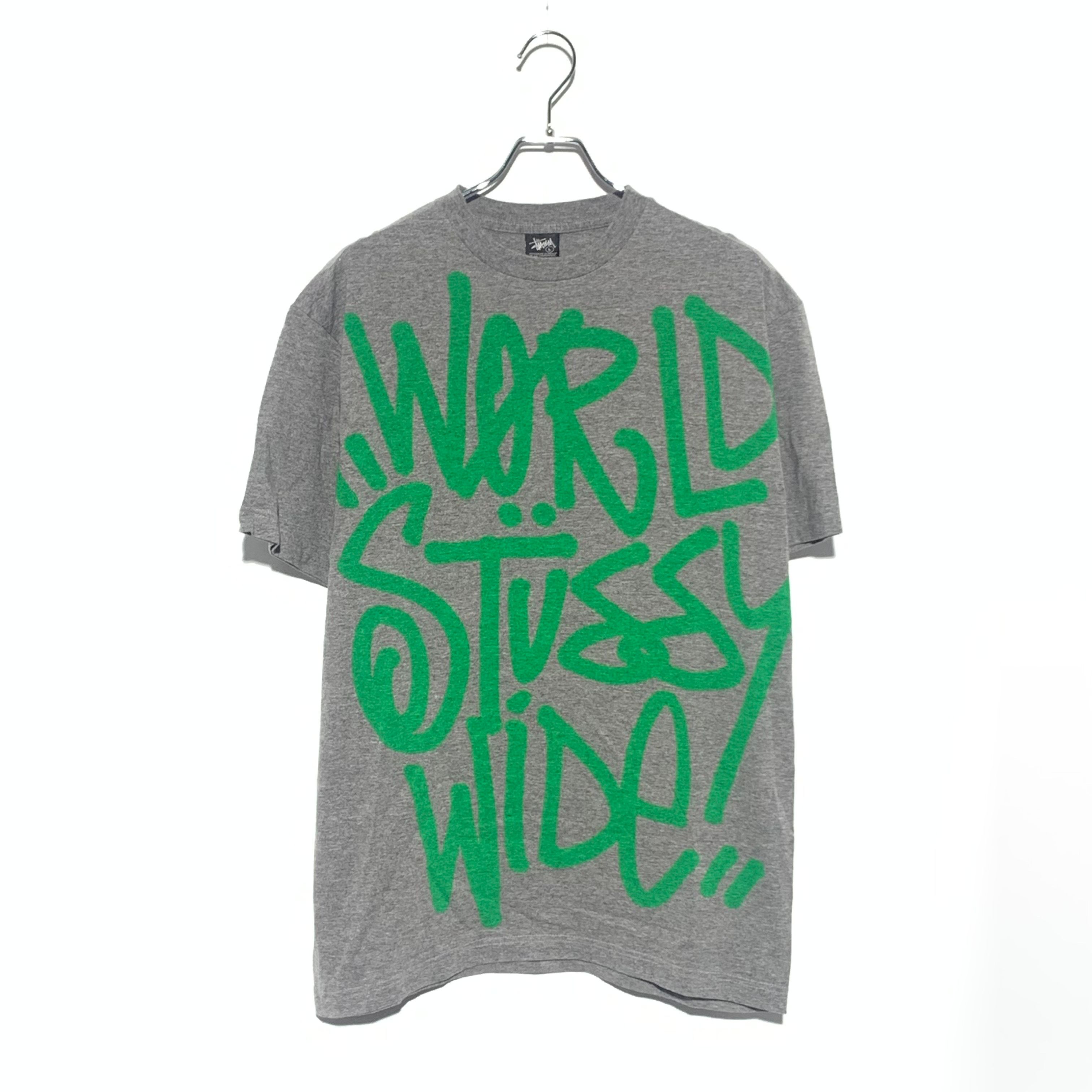 STUSSY WORLDSTUSSY WIDE  TEE gray