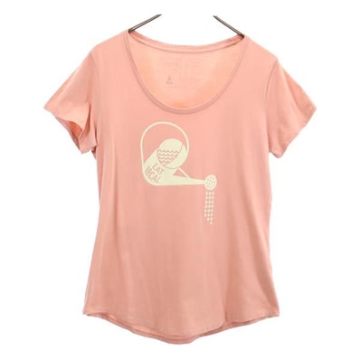 patagonia パタゴニア プリント 半袖 Tシャツ M ピンク系 アウトドア