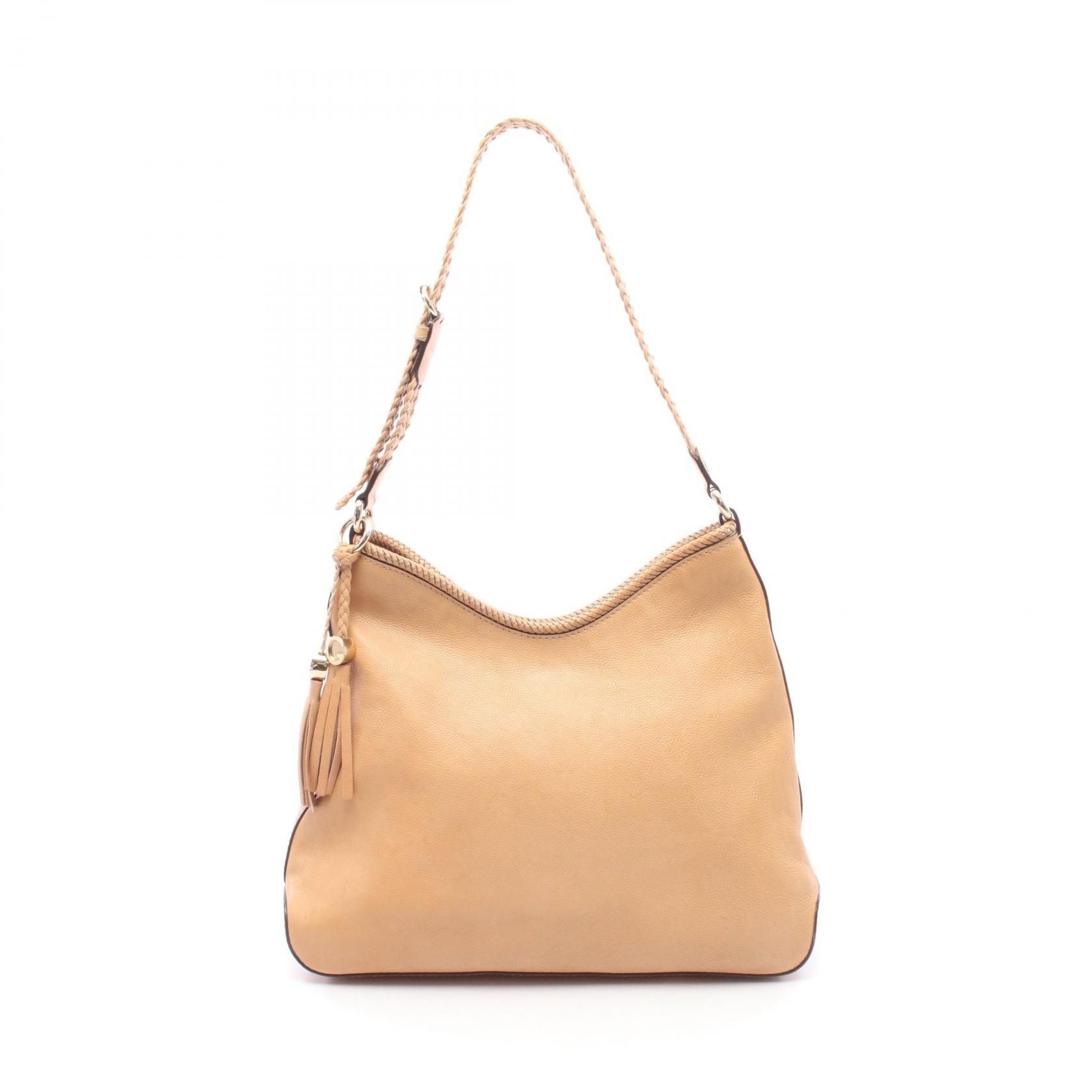 グッチ GUCCI マラケシュ ショルダーバッグ バッグ レザー レディース ベージュ系 257026 【中古】