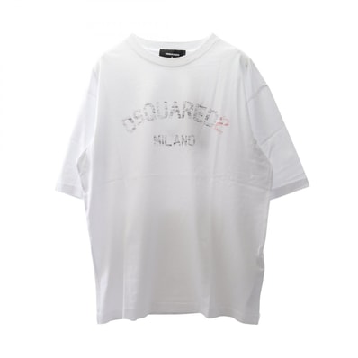 ディースクエアード DSQUARED2 カットソー 衣料品 トップス コットン メンズ ホワイト系 S74GD1399D20020100XL 【新品】