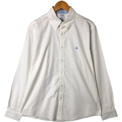 古着 ブルックスブラザーズ Brooks Brothers 1818 長袖 ボタンダウンシャツ メンズL相当/eaa543629